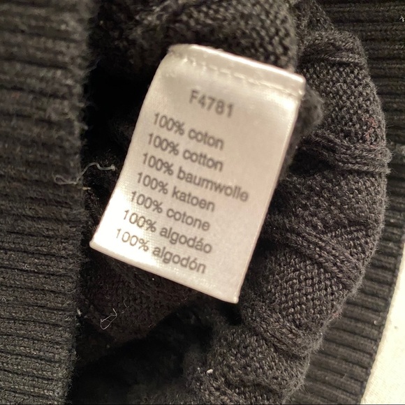 Lacoste black cable knit sweater 38 - Picture 6 of 11